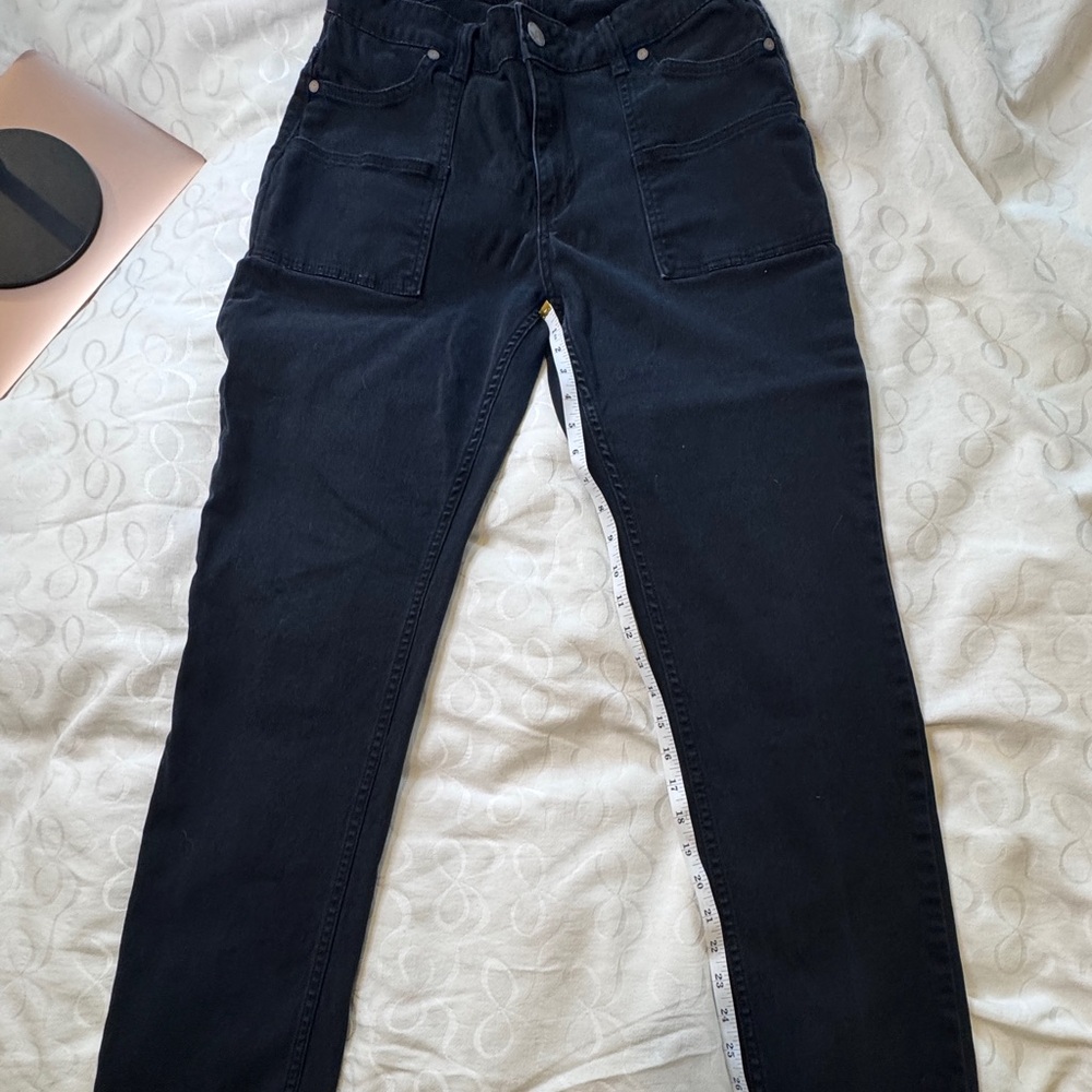 Bit & Bridle Women's Black Straight Leg Jeans